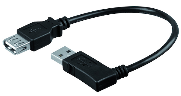 CAVO USB V2 SP.A 90° DX - PR.A 0,15M