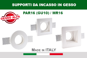 Supporti GU10 in gesso