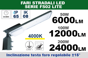 FARO STRADALE IP65 A LED Serie FS02 LITE
