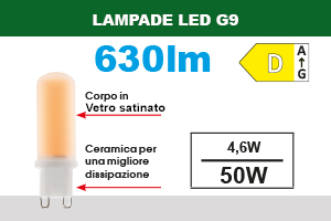 G9 in vetro satinato