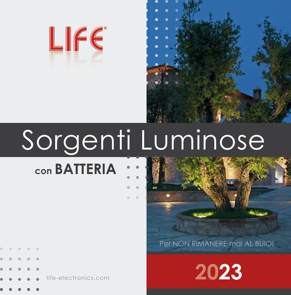 BROCHURE SORGENTI LUMINOSE CON BATTERIA 2023 BROCHURE SORGENTI LUMINOSE CON BATTERIA 2023