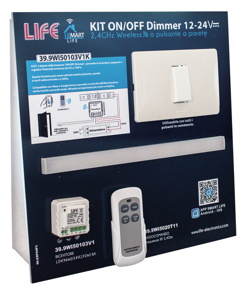 ESPOSITORE DIMOSTRATIVO LIFE in PLEXIGLASS per 39.9WI50103V1K+16.LTP5011KS+16.LS632402N+Pulsante%%%_substitutiveMessage_%%%00.ESP04P2