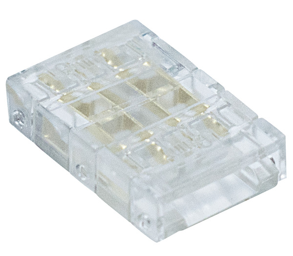 Giunto SLIM ad innesto rapido, per strisce LED SMD RGB PCB da 10mm Giunto SLIM ad innesto rapido, per strisce LED SMD RGB PCB da 10mm