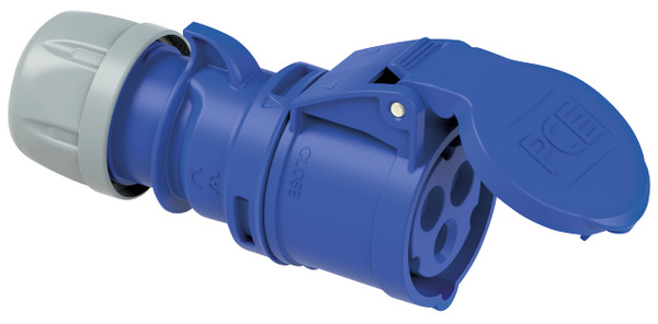 PRESA CEE INDUSTRIALE IP44, 213-6, 16A 230V, 3 POLI, COLORE BLU, VOLANTE PRESA CEE INDUSTRIALE IP44, 213-6, 16A 230V, 3 POLI, COLORE BLU, VOLANTE