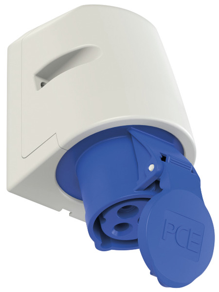 PRESA CEE INDUSTRIALE IP44, 113-6, 16A 230V, 3 POLI, COLORE BLU, MONTAGGIO A PARETE PRESA CEE INDUSTRIALE IP44, 113-6, 16A 230V, 3 POLI, COLORE BLU, MONTAGGIO A PARETE