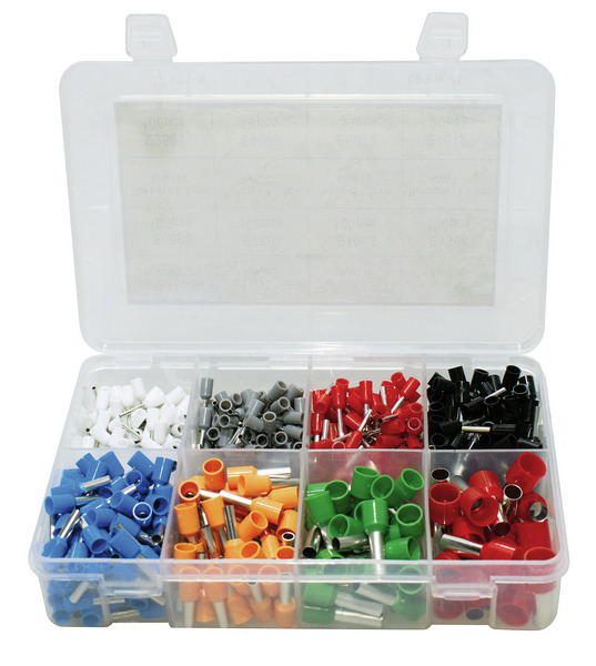 KIT DA 680 PEZZI DI CAPOCORDA PUNTALINI A CRIMPARE IN RAME, BOCCOLE ISOLATE DA 0.25 A 6.0mmq KIT DA 680 PEZZI DI CAPOCORDA PUNTALINI A CRIMPARE IN RAME, BOCCOLE ISOLATE DA 0.25 A 6.0mmq