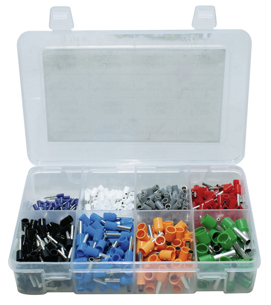 KIT DA 600 PEZZI DI CAPOCORDA PUNTALINI A CRIMPARE IN RAME, BOCCOLE ISOLATE DA 0.5 A 10mmq KIT DA 600 PEZZI DI CAPOCORDA PUNTALINI A CRIMPARE IN RAME, BOCCOLE ISOLATE DA 0.5 A 10mmq