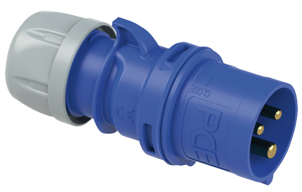SPINA CEE INDUSTRIALE IP44, 023-6, 32A 230V, 3 POLI, COLORE BLU, VOLANTE SPINA CEE INDUSTRIALE IP44, 023-6, 32A 230V, 3 POLI, COLORE BLU, VOLANTE