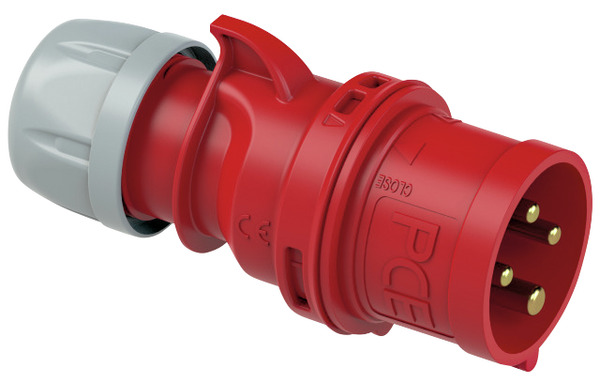 SPINA CEE INDUSTRIALE IP44, 014-6, 16A 400V, 4 POLI, COLORE ROSSO, VOLANTE SPINA CEE INDUSTRIALE IP44, 014-6, 16A 400V, 4 POLI, COLORE ROSSO, VOLANTE