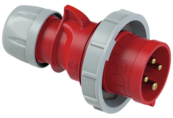 SPINA CEE INDUSTRIALE IP67, 0142-6, 16A 400V, 4 POLI, COLORE ROSSO, VOLANTE SPINA CEE INDUSTRIALE IP67, 0142-6, 16A 400V, 4 POLI, COLORE ROSSO, VOLANTE