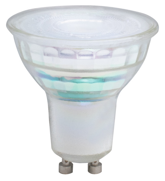 LAMPADA LED PAR16 Vetro CRI95 DIMMERABILE, GU10, 5.5W, BA100°, 2700K, 220Vac, LM605 (F.T.), 50*53mm, Classe E