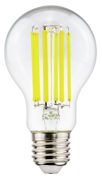LAMPADA LED Classe A, GOCCIA A60 Filament Trasp., E27, 7,2W, FA320°, 2700K, 220Vac, LM1521, RA80, 60*108mm LAMPADA LED Classe A, GOCCIA A60 Filament Trasp., E27, 7,2W, FA320°, 2700K, 220Vac, LM1521, RA80, 60*108mm
