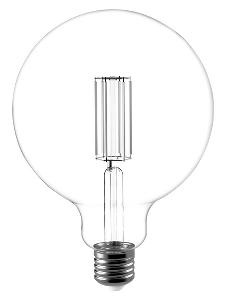 LAMPADA LED GLOBO G125 serie White Filament Trasparente, E27, 11W, FA320°, 3000K,220Vac,LM1521,CRI80, 125*178mm, Classe D