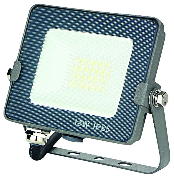 FARETTO SLIM GRIGIO IP65, LED SMD Serie FA4, 10W, 110°,3000K, 220-240Vac,LM1000, CRI80, 112x95x22mm
