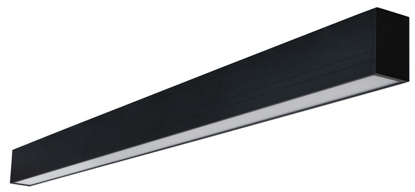 PLAFONIERA LED LINEAR BLOCK MONO FASCIO DI LUCE, IP20, 40W,90°,TRI-COLOR 3000K/4000K/6000K, LM3400,CRI80, Colore Nero, 1131x50x75mm