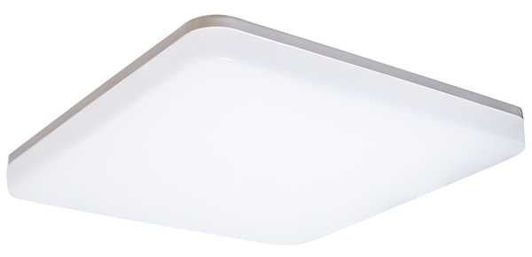 PLAFONIERA A LED QUADRATA TRICOLOR, IP54, 45W, 120°, LM5000, RA80, Misure 330x330mm H.53mm PLAFONIERA A LED QUADRATA TRICOLOR, IP54, 45W, 120°, LM5000, RA80, Misure 330x330mm H.53mm
