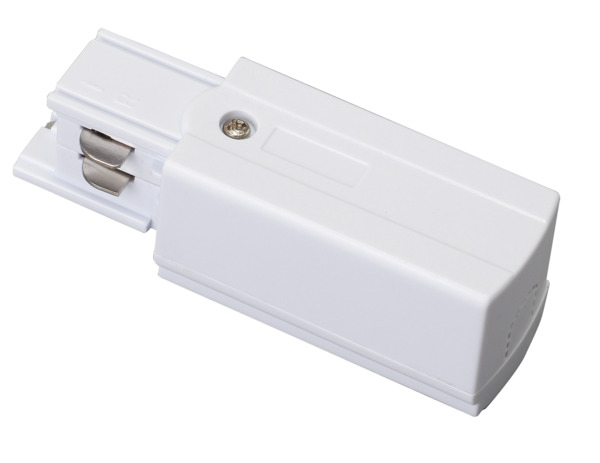 Alimentazione DX, 98x32x33mm, per binario alluminio 39.9TL230*, colore BIANCO Alimentazione DX, 98x32x33mm, per binario alluminio 39.9TL230*, colore BIANCO