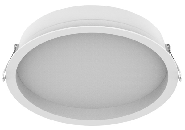 FARETTO LED ROTONDO DA INCASSO LITE, IP44, 24W, BA90°, 4000K, LM1800, 215x45mm (foro D.200mm)