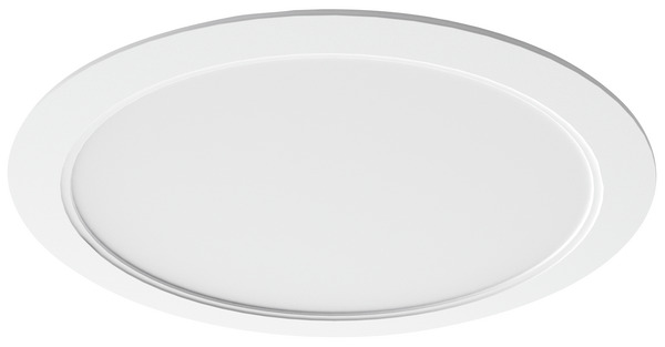 FARETTO LED ROTONDO DA INCASSO SLIM IP54, 12W, BA120°, 3000K/4200K/6500K, LM1160, 145x32mm (foro D.120-135mm)