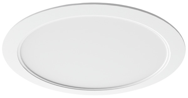 FARETTO LED ROTONDO DA INCASSO SLIM IP54, 24W, BA120°, 3000K/4200K/6500K, LM2500, 220x32mm (foro D.205-210mm)