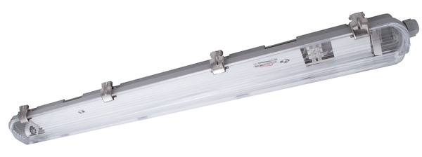 PLAFONIERA SLIM CON RIFLETTORE PER TUBI LED 1x60CM, IP65, ALIMENTAZIONE DIRETTA 220Vac, ABS+PS, DIM. 68.5x6.7x6.5cm,