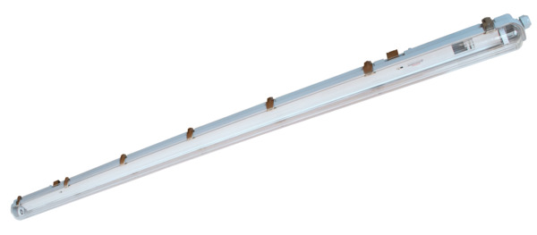 PLAFONIERA SLIM CON RIFLETTORE PER TUBI LED 1x150CM, IP65, ALIMENTAZIONE DIRETTA 220Vac, ABS+PS, DIM 159.5x6.7x6.5cm