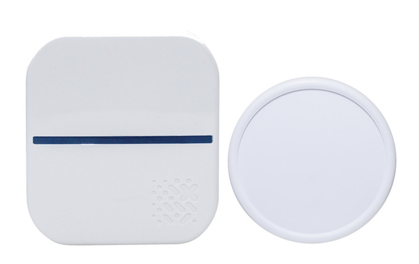 CAMPANELLO WIRELESS CON PULSANTE IP55 (no battery) E RICEVITORE PLUG-IN 230VCA CAMPANELLO WIRELESS CON PULSANTE IP55 (no battery) E RICEVITORE PLUG-IN 230VCA