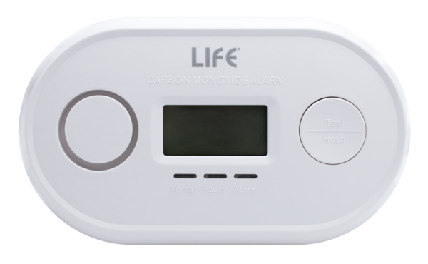 Rilevatore di monossido di carbonio (CO) con Display PPM, Durata Batteria 10 Anni, conforme alla normativa EN50291-1