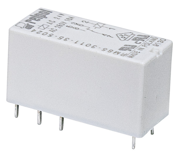 Relè - 1 polo 16A - pin 5mm - 24Vac - AgSnO2 1CO (SPDT) (Singolo polo, doppio contatto) IP67 H15,7mm Relè - 1 polo 16A - pin 5mm - 24Vac - AgSnO2 1CO (SPDT) (Singolo polo, doppio contatto) IP67 H15,7mm