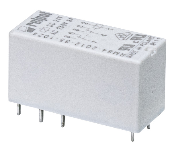 Relè - 2 poli 8A - pin 5mm - 24Vdc - AgNi 2CO (DPDT) (Doppio polo, doppio contatto) IP67 H15,7mm Relè - 2 poli 8A - pin 5mm - 24Vdc - AgNi 2CO (DPDT) (Doppio polo, doppio contatto) IP67 H15,7mm