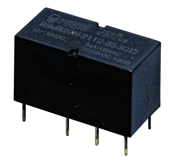 Relè subminiatura PCB- 2 poli - 2A - 12Vdc - AgNi/AU 2CO (DPDT) (doppio polo, doppio contatto) IP67 Relè subminiatura PCB- 2 poli - 2A - 12Vdc - AgNi/AU 2CO (DPDT) (doppio polo, doppio contatto) IP67