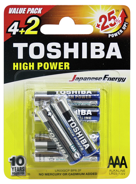 LR03GCP B6 MINISTILO ALKALINA HIGH POWER TOSHIBA PREZZO PER BLISTER LR03GCP B6 MINISTILO ALKALINA HIGH POWER TOSHIBA PREZZO PER BLISTER