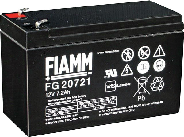 BATT. AL PIOMBO 12V  7,2Ah FIAMM FG20721