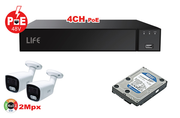 KIT NVR 4 POE 9CH 8Mpx+2 Telec. 2MPX 3.6mm+HDD S-ATA 1T WD%%%_substitutiveMessage_%%%75.IPCN40904KH2 KIT NVR 4 POE 9CH 8Mpx+2 Telec. 2MPX 3.6mm+HDD S-ATA 1T WD%%%_substitutiveMessage_%%%75.IPCN40904KH2