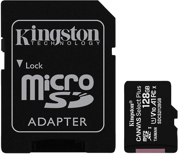 MICRO SD CARD  128GB (T-FLASH) CLASS 10 KINGSTON